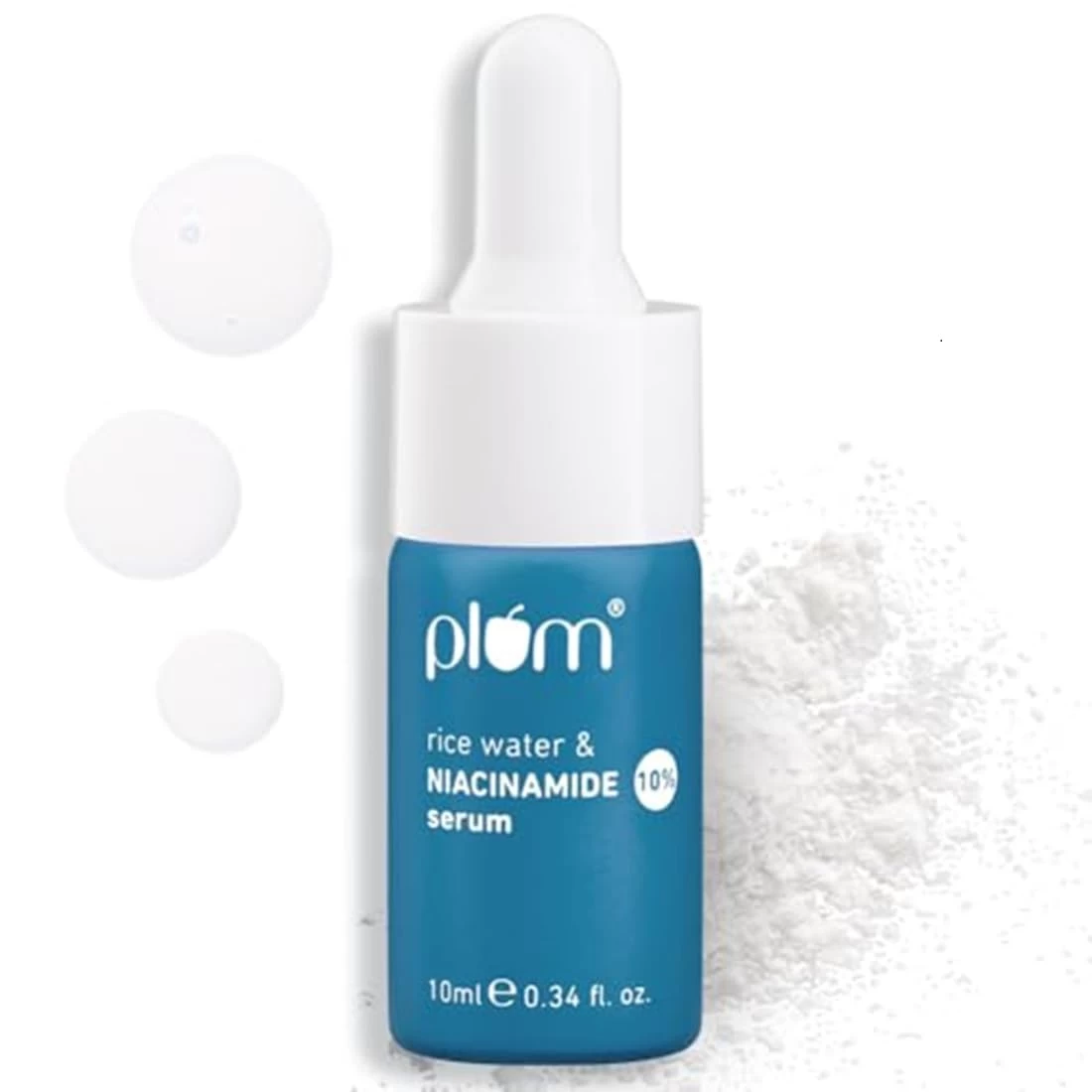Plum 10% Niacinamide Serum with Rice Water | Provides Clear, Glowing & Brightening Skin