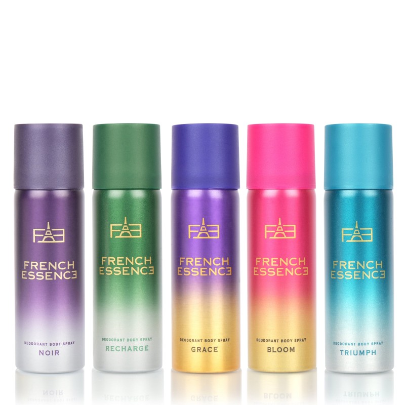 Luxury Men & Women Body Spray Set 50 ml each French Essence