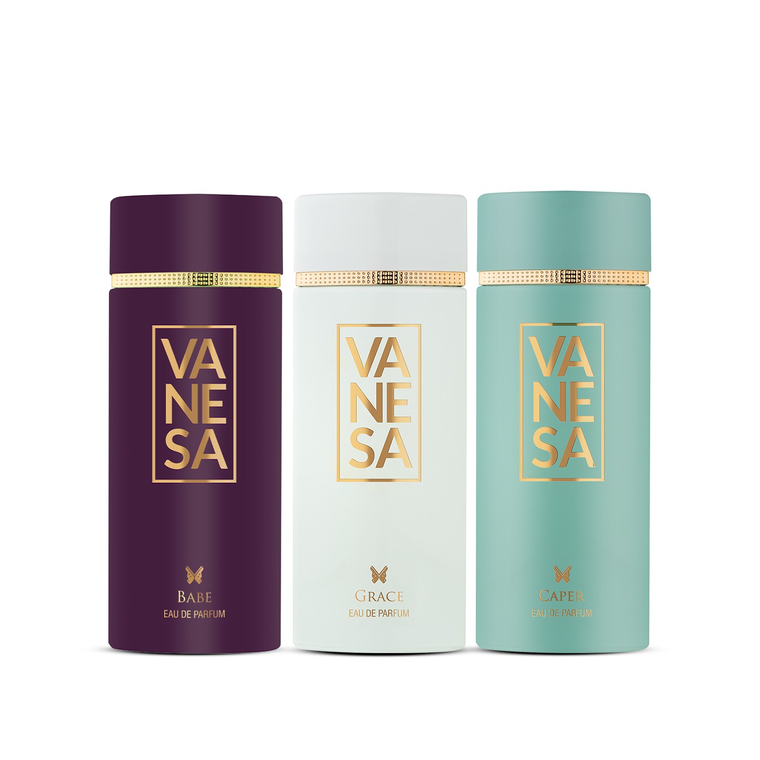 VANESA Babe, Grace & Caper Perfume 60ml Each Pack of 3