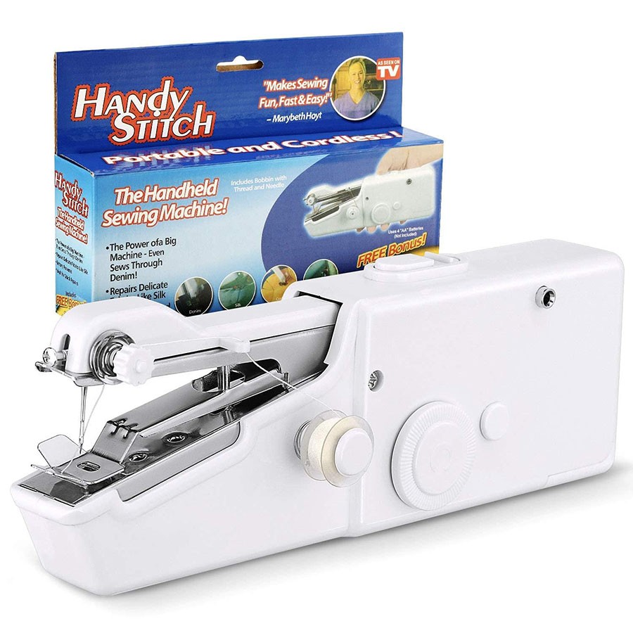 Electric Handy Stitch Mini Hand Sewing Machine Stapler Style Mini Machine Home Tailoring Silai Machine Emergency Stitching Handheld Sewing Machine