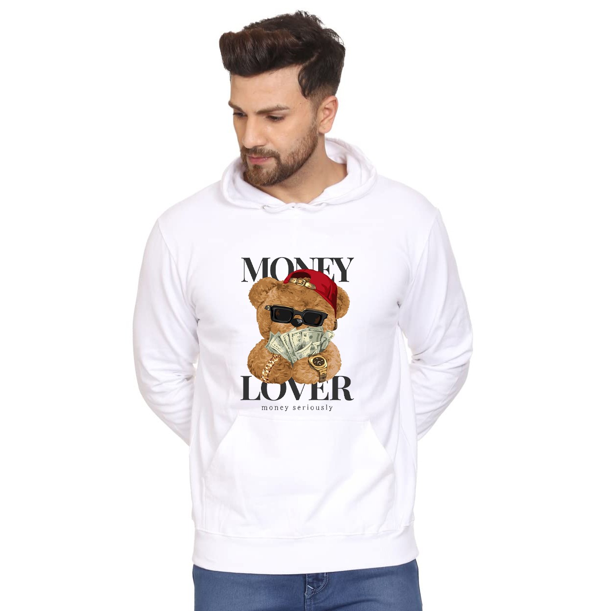 Men's Teddy Hoodie by iKing