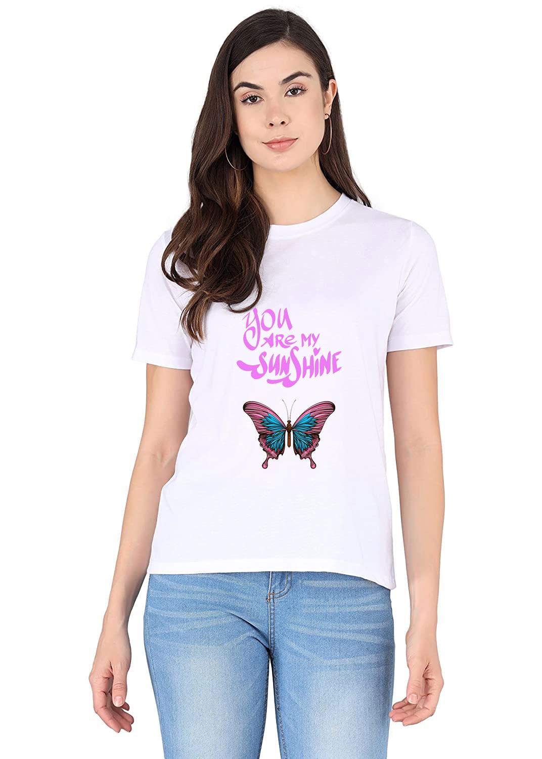 Butterfly printed t-shirt for Women