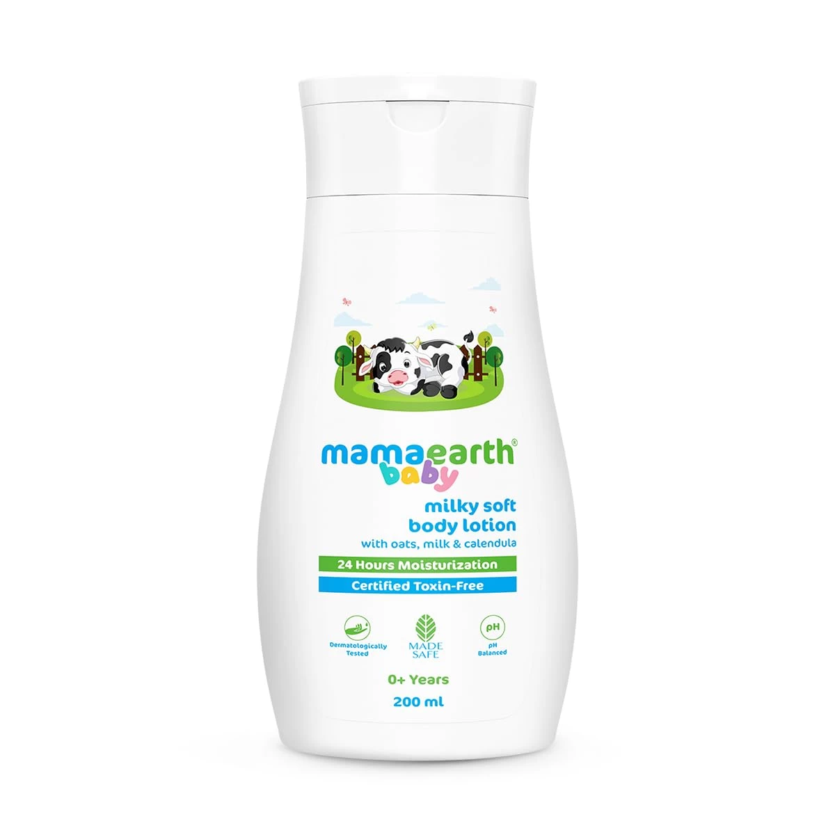 Mamaearth Milky Soft Body Lotion for Babies with Oats, Milk & Calendula|Deeply Nourishes Skin | 24-Hour Moisturization | Travel-friendly Pack