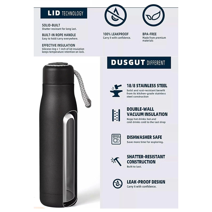 Hot & Cold 500ML Stainless Steel Water Bottle For Office, Home & Outdoor QW271 500 ml Stainless Steel Bottle (Pack of 1, Multicolor)