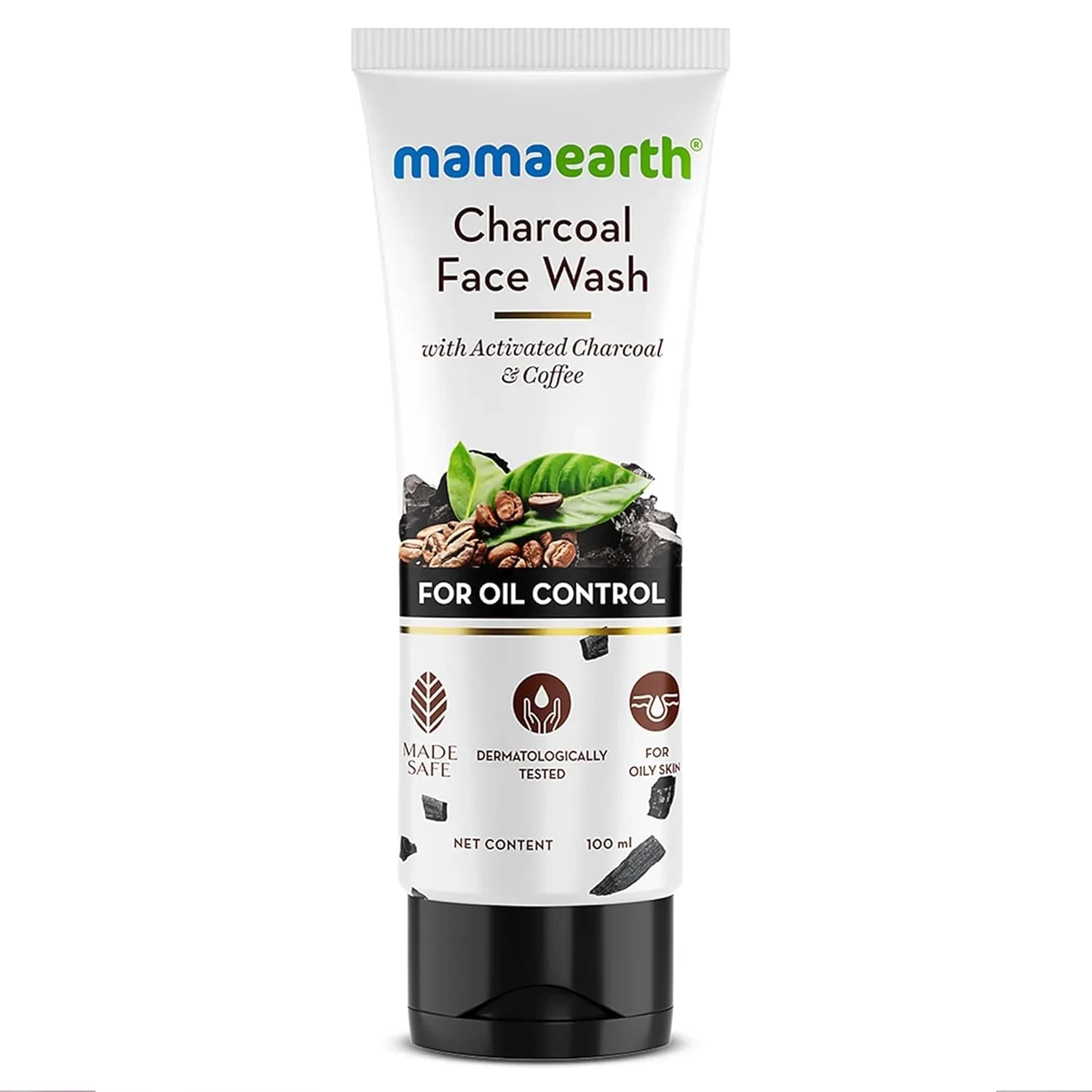 Activated Charcoal Face Wash With Coffee For Oil Control 100 ml