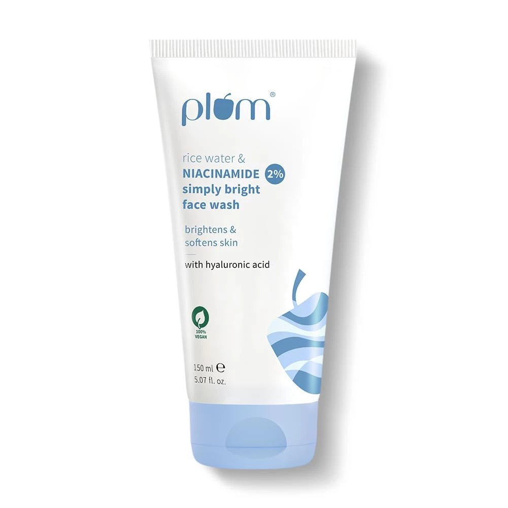 Plum Simply Bright 2% Niacinamide Face Wash with Rice Water