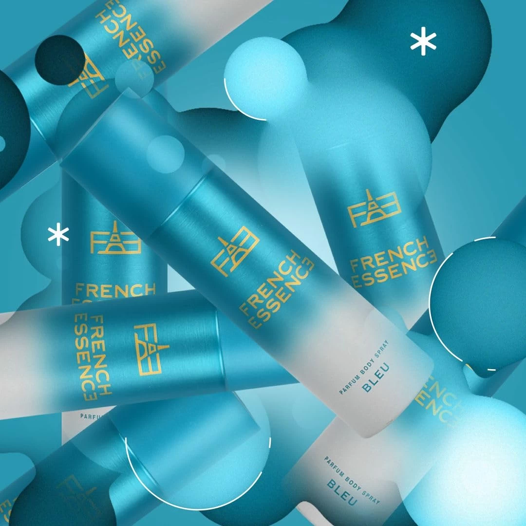 French Essence Bleu | Deodorant for Men | No Gas | Body Spray | Fresh Fragrance | Long Lasting Smell 120Ml