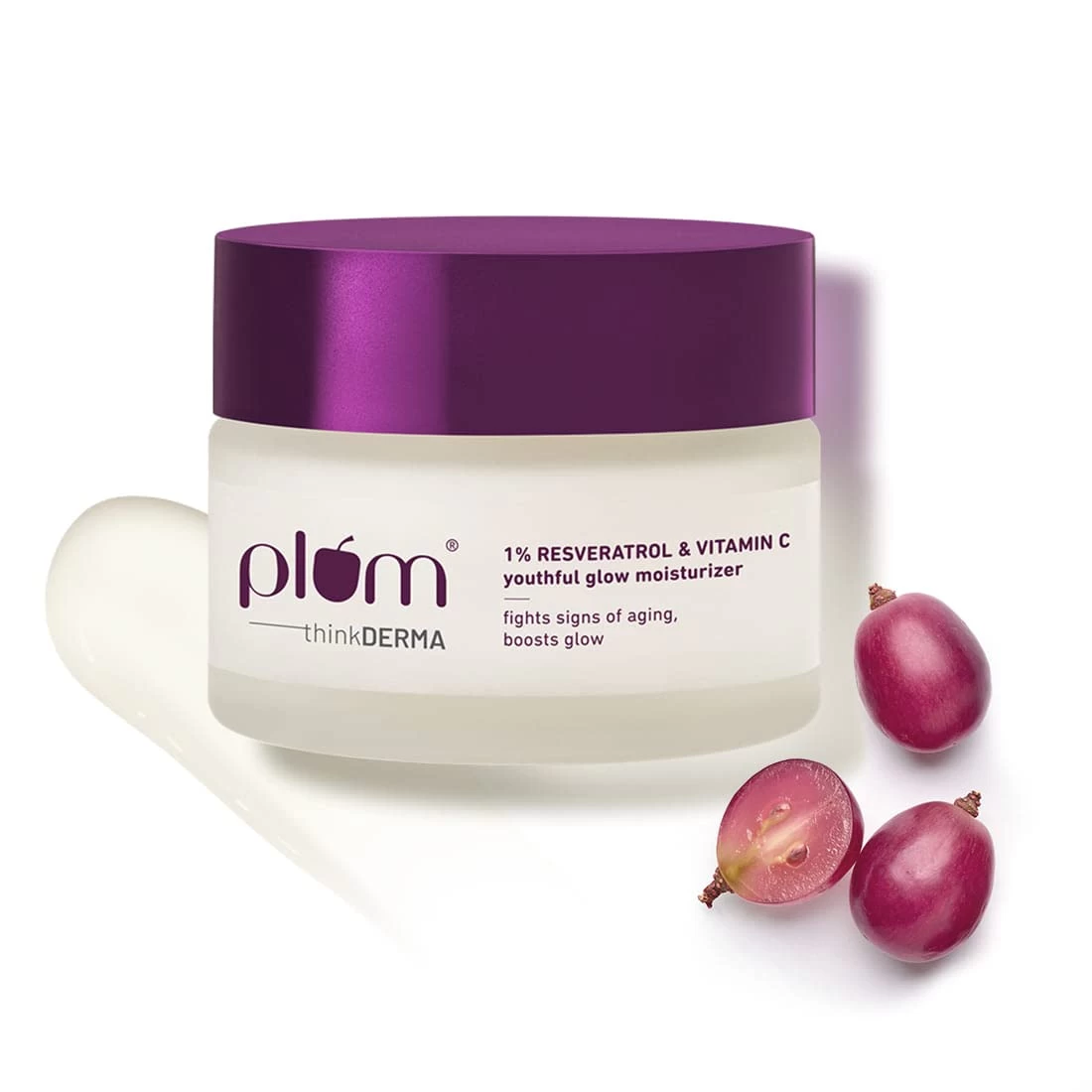 Plum 1% Resveratrol & Vitamin C Youthful Glow Moisturizer Cream