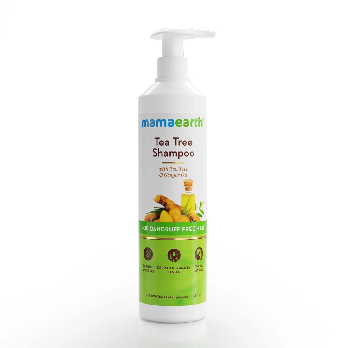 Mamaearth Tea Tree Anti Dandruff Shampoo, With Tea Tree & Ginger Oil |250ml