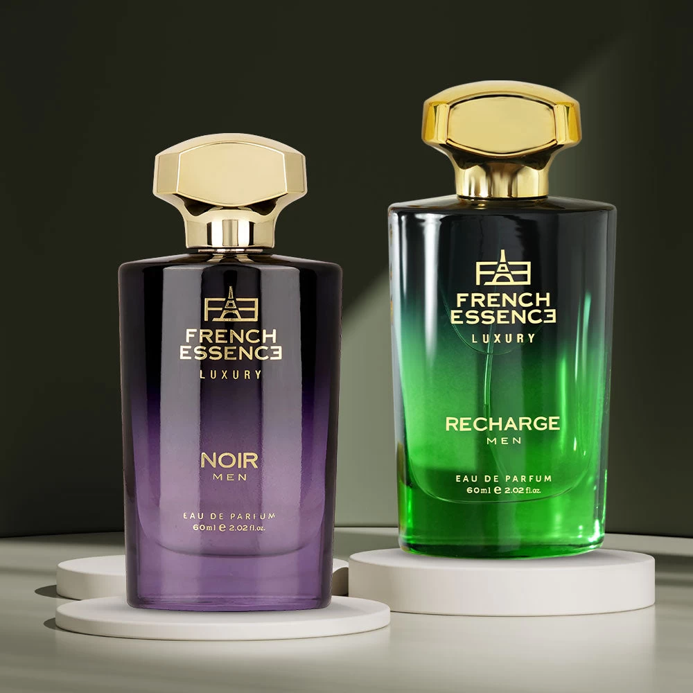 French Essence Recharge & Noir EDP Combo for Men (60ml Each)