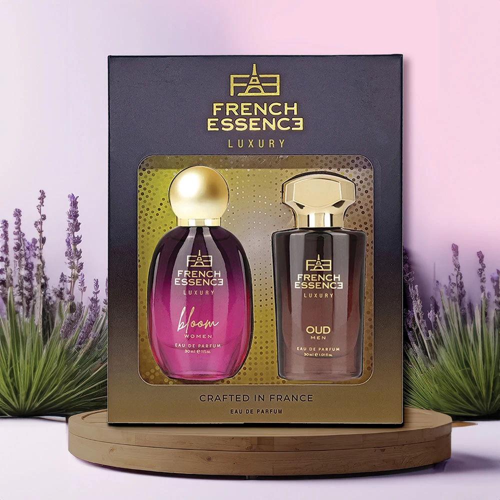 FRENCH ESSENCE Luxury Premium Bloom & Oud Perfume Gift Set Long Lasting Fragrance Scent Eau de Parfum