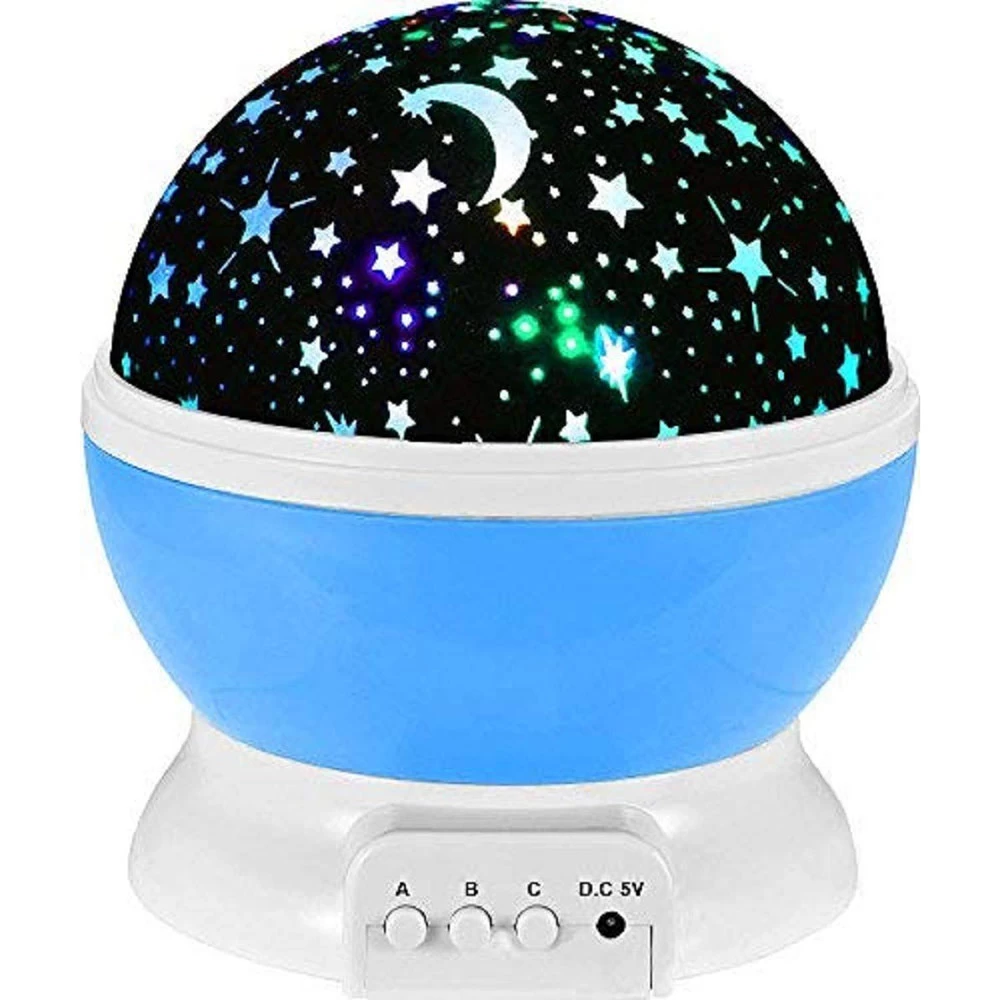 diam Romantic Sky Star Master Night Light Projector Children Kids Baby Sleep Lighting USB Lamp Led Projection Night Lamp (10 cm, Multicolor)
