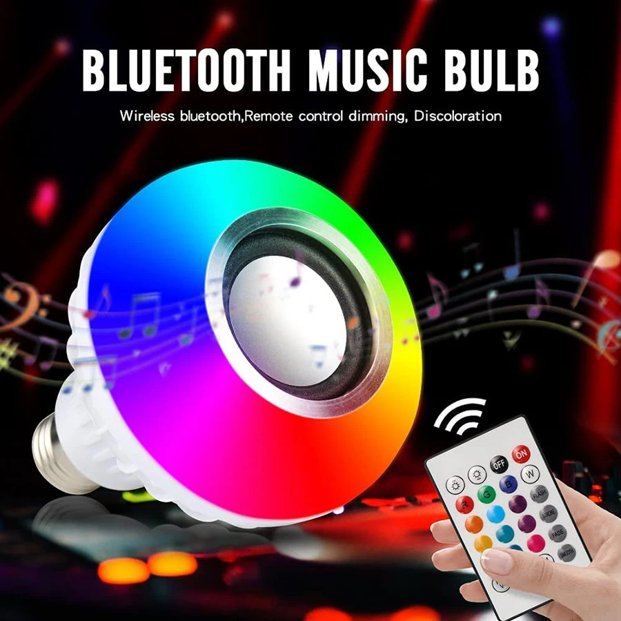 Magic Disco Light Night Lamp for Party/Home Decoration Multi Colour LED Light Smart Bulb