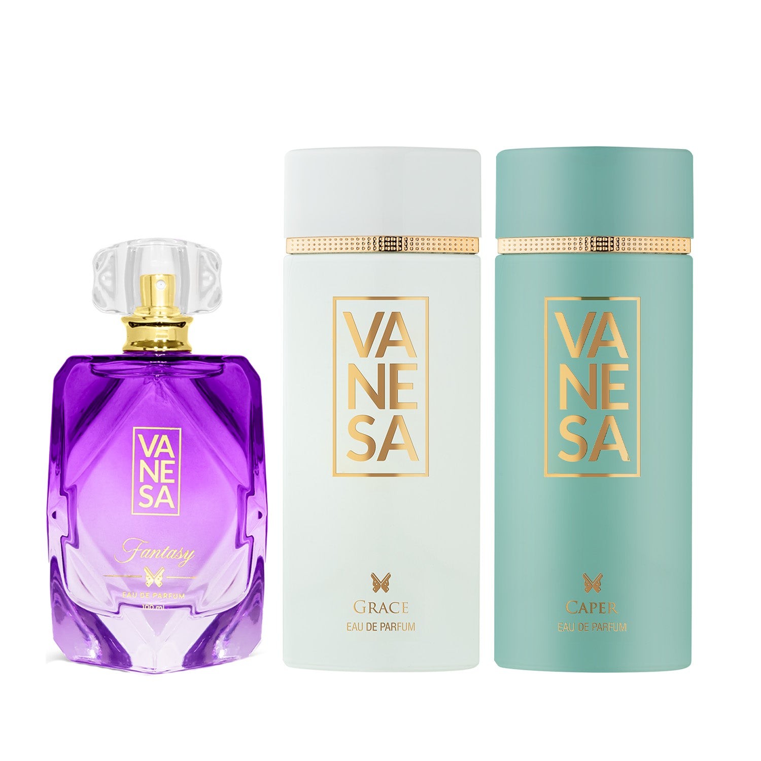 VANESA   Fantasy, Grace, Caper, 100ml + 60ml x 2