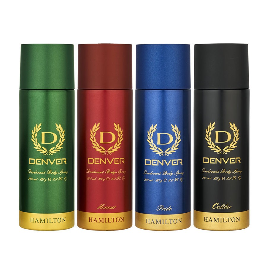 Denver Hamilton, Pride, Honour and Caliber Deo 200 ml each