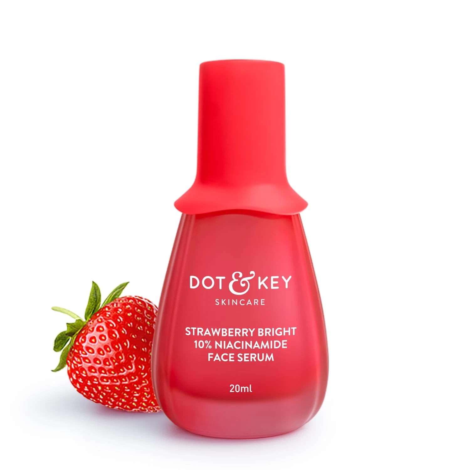 DOT & KEY 10% Niacinamide + Strawberry Face Serum with Vitamin B12 & Hyaluronic Acid | Fades Dark Spots, Hyperpigmentation & Dullness | Hydrates, Smooths & Minimizes Pores | 20ml