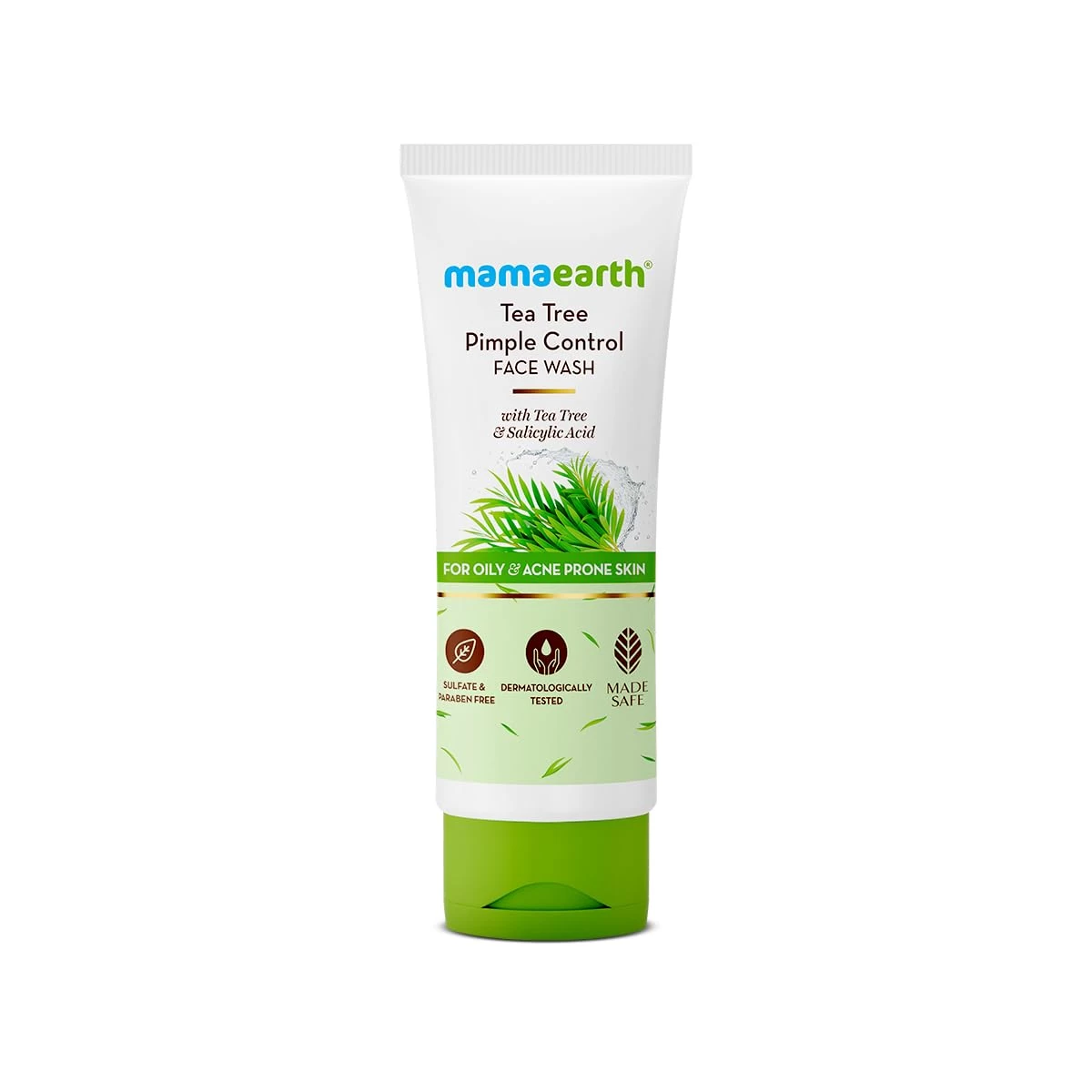Mamaearth Tea Tree Pimple Control, Anti Acne Face Wash with Tea Tree & Salicylic for Oily & Acne-Prone Skin | Controls Oil to Prevent Pimples | Made Safe