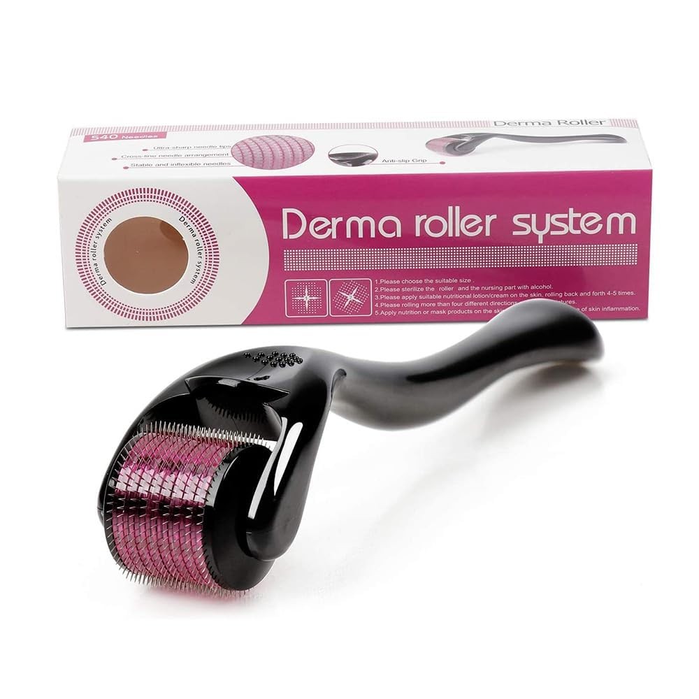 Roller Derma 2.5 mm Microneedle Titanium Micro Needle Derma Roller System Therapy For Acne Scarv