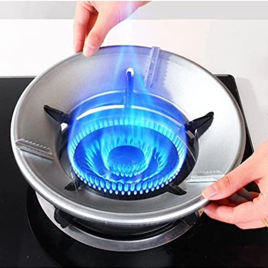 Gas Stove Stand Round Burner Stand, Glass top Gas Saver Jail Home Stove Fire (1 Ply, 1 Sheets)
