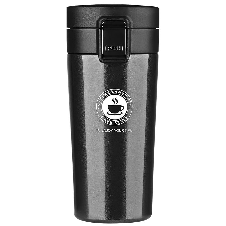 Thermos Flask with Lid Insulated Travel Tea and Coffee Portable Thermal Cup Plastic Coffee Mug  (300 ml)