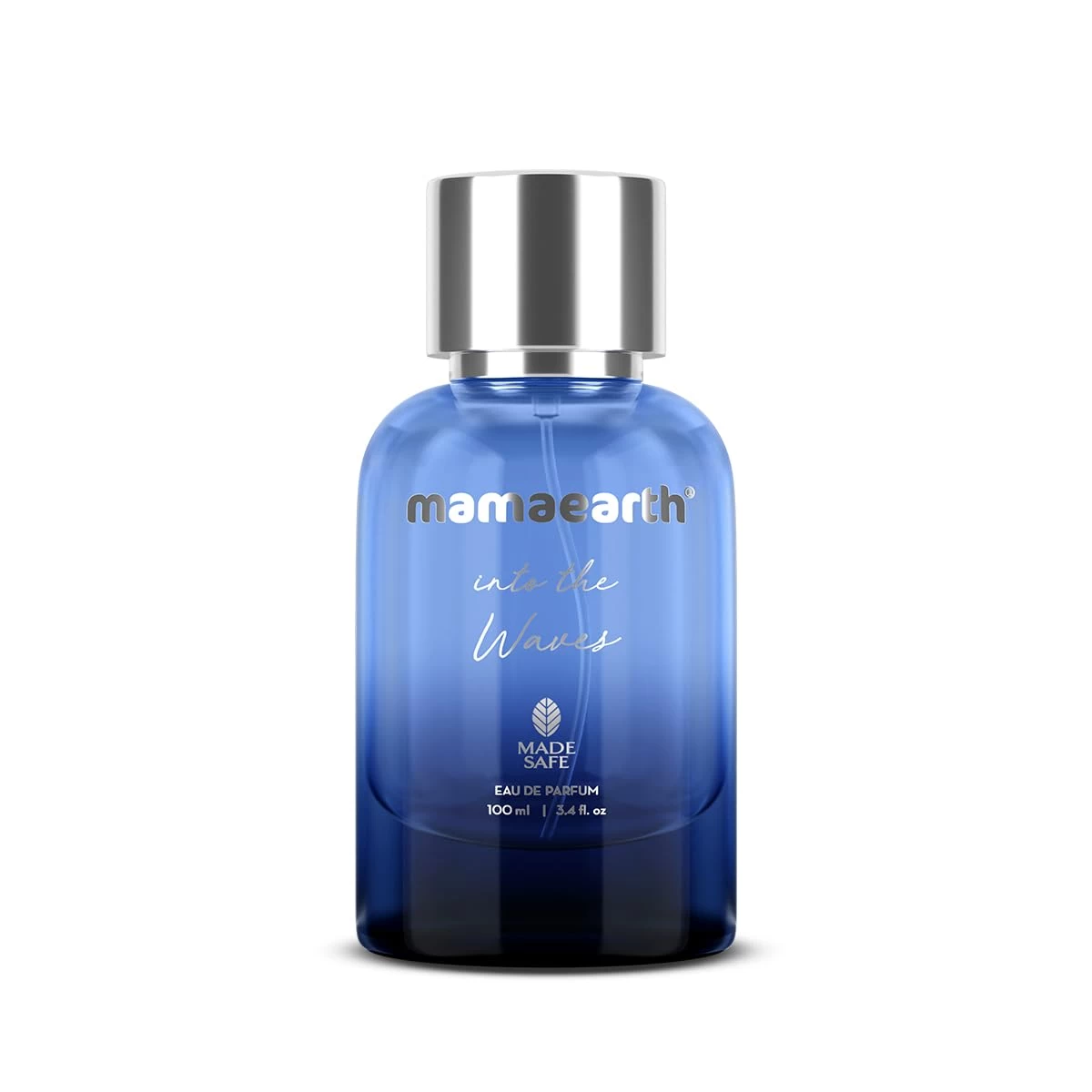 Mamaearth Into The Waves Eau De Parfum for Men | 100 ml | Fresh Aquatic Long-Lasting Fragrance with Bergamot & Musk | Made Safe Certified, Premium Perfume for Everyday Wear