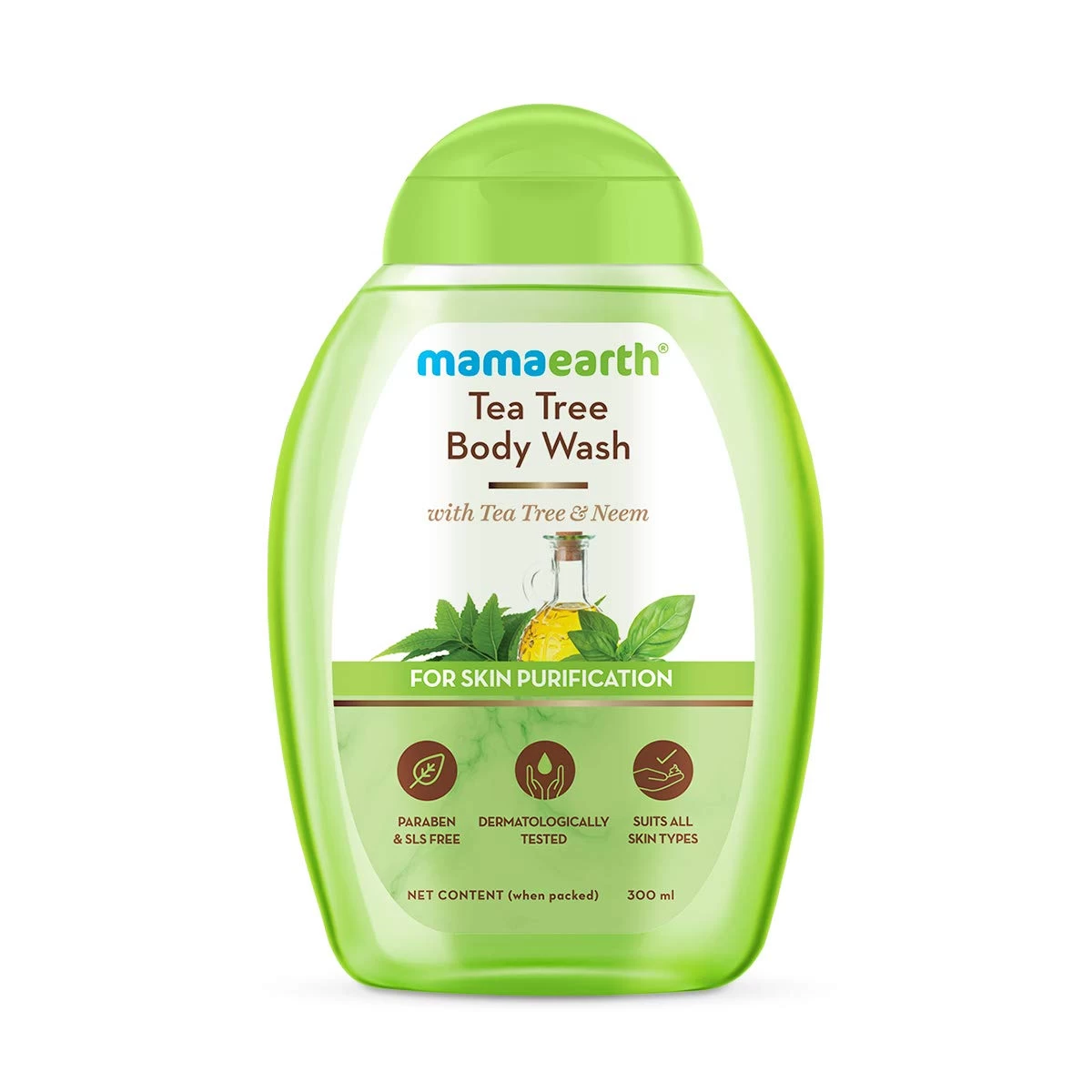 Tea Tree Body Wash With Neem For Skin Purification - 300 ml