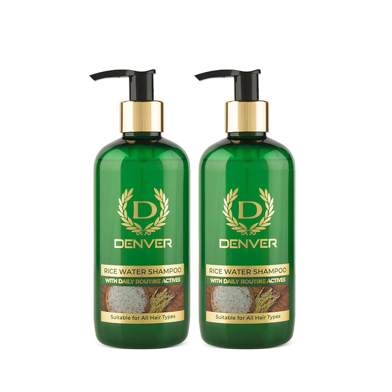 Denver Pack of 2 Rice Shampoo 300ml