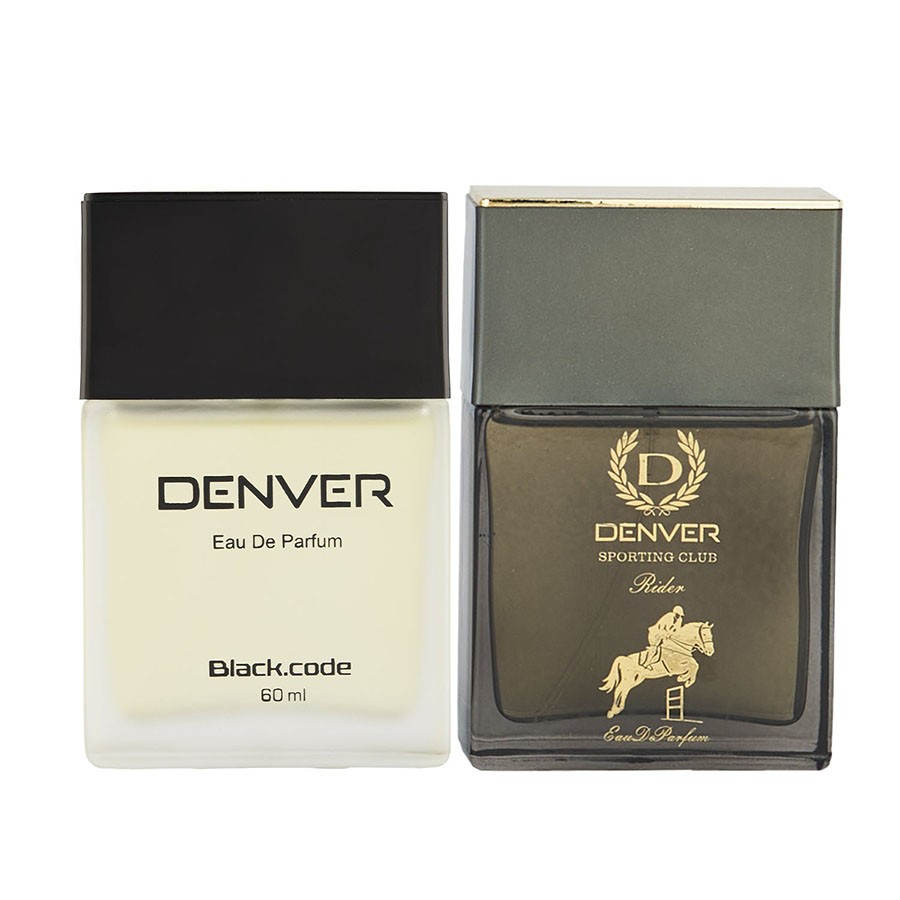 Denver Black code & Rider Perfume 60 ml each