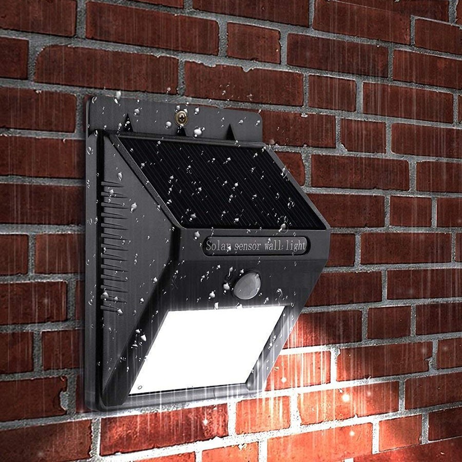 Led Solar Motion Sensor Light, Plastic Outdoor Weatherproof Light for Driveway Garden Path Yard