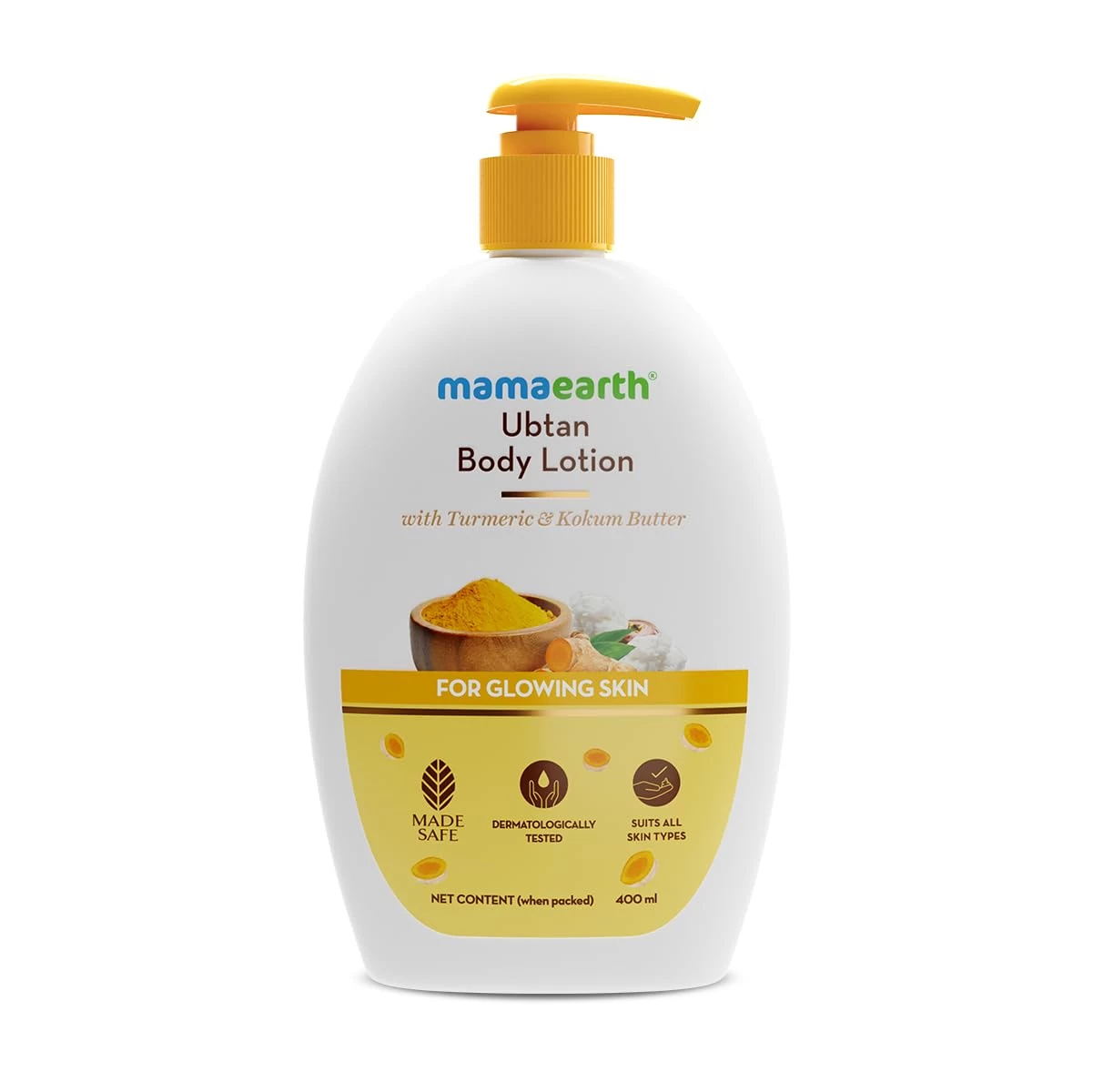 Ubtan Body Lotion with Turmeric & Kokum Butter for Glowing Skin 400 ml