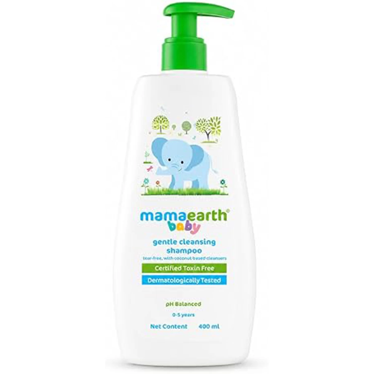 Mamaearth Gentle Cleansing Shampoo for Babies | Infused with Coconut, Jojoba Oil, Calendula Extract & Aloe Vera Extract | Tear-Free Natural Shampoo |400ml
