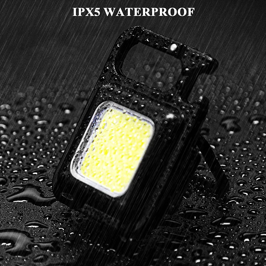 Buy From Best Keychain Led Light with Bottle Opener, Magnetic Base Mini Cob 1000 lumens LED LED Front Light (Black)