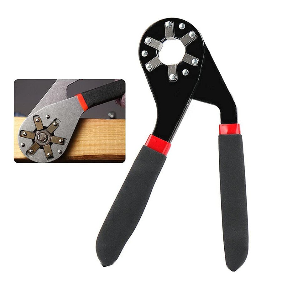 Multi-Function Hexagon Universal Wrench Adjustable Bionic Plier Spanner Repair Hand Tool (Small) Single Sided Bionic Wrench Household Repairing Wrench Hand Tool