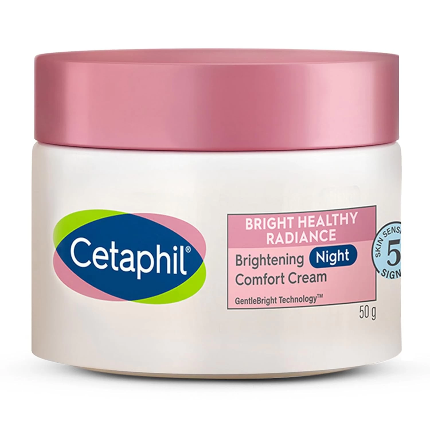 Cetaphil Brightening Night Comfort Cream - 50 g| For Dark Spots, Uneven Skin Tone| Hyaluronic Acid & Niacinamide|