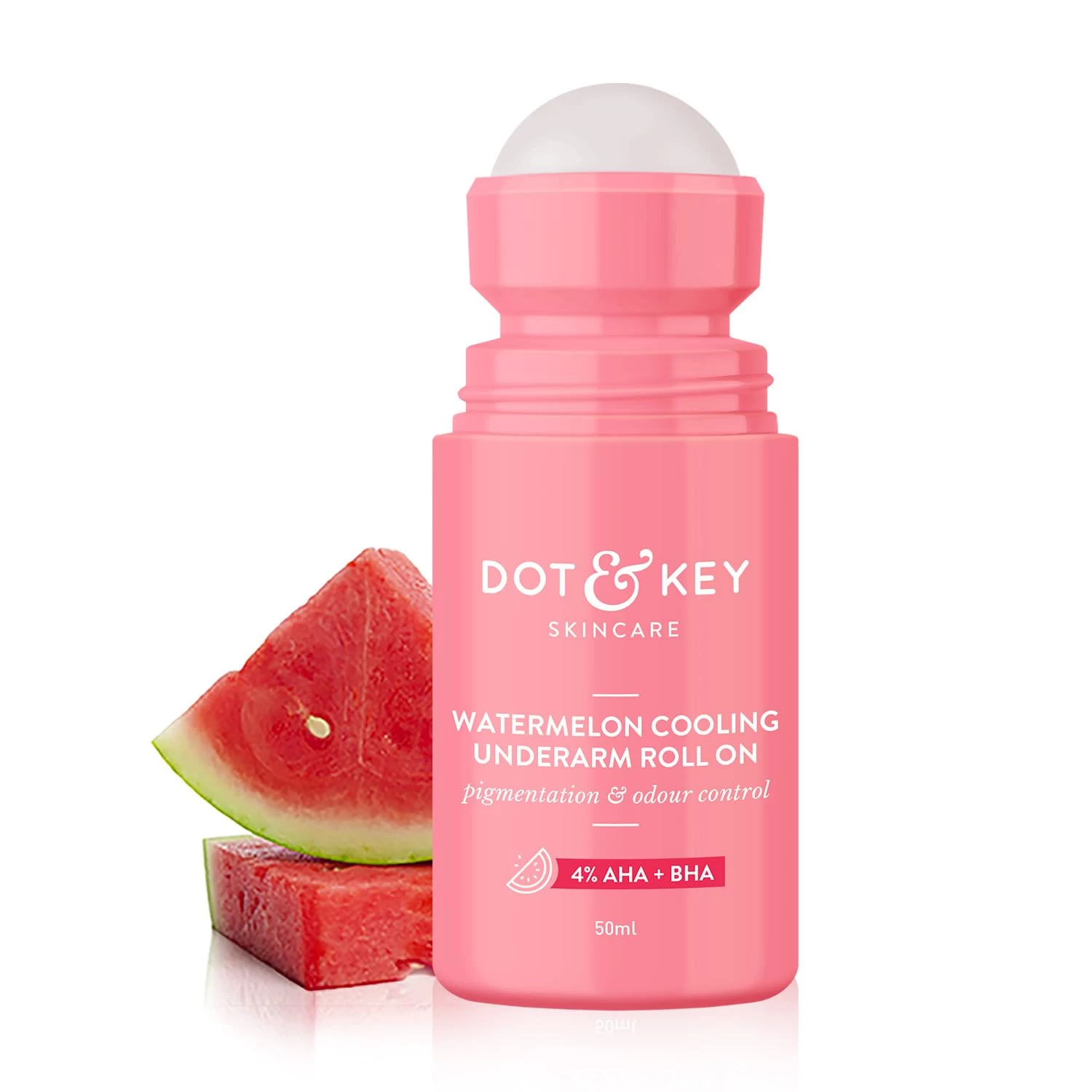Dot & Key Watermelon Cooling Underarm Roll On,Odour & Sweat Controls ,Smooths Skin Deodorant Roll-on  -  For Men & Women (50 ml)