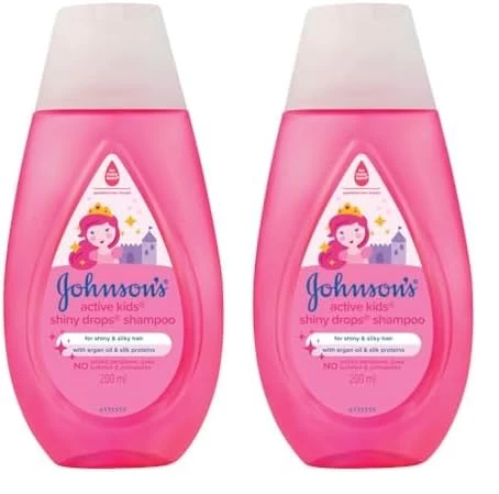 Johnson's Baby Active Kids Shiny Drops Shampoo, 200ml (Pack of 2)