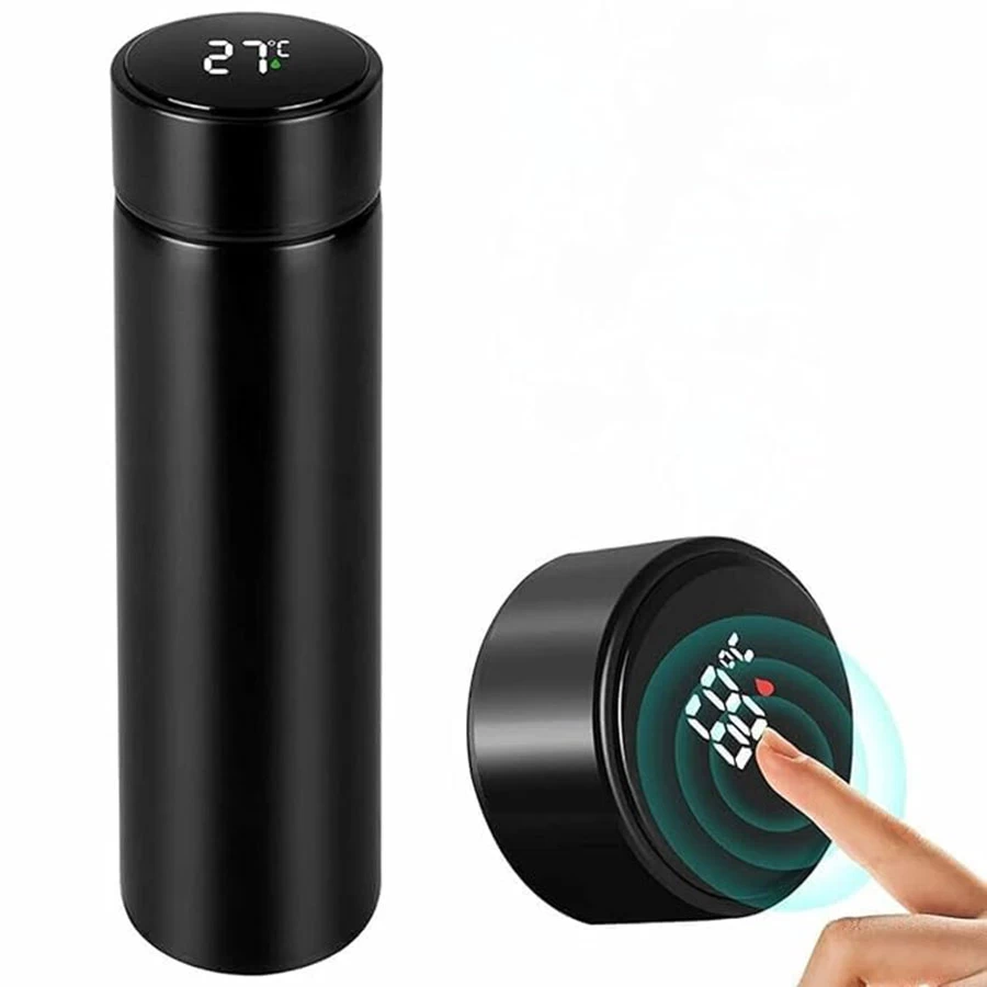 Intelligent Temperature Display Smart Water Cup, RED 500 ml Water Bottle
