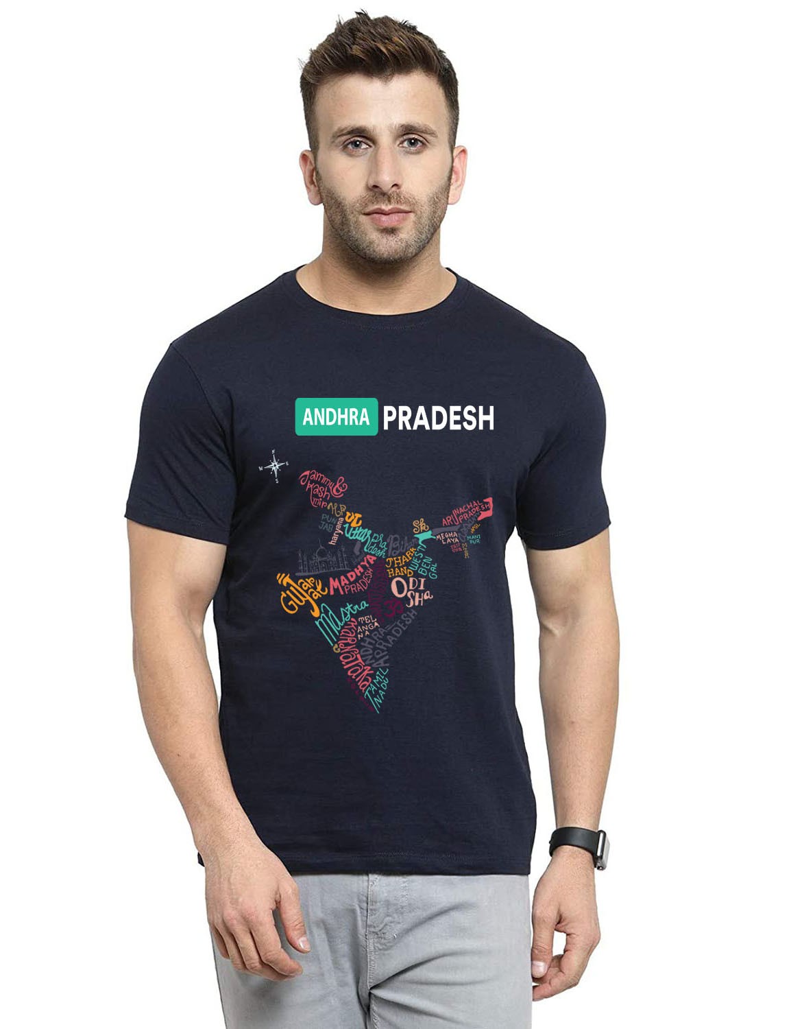 Andrapradesh Designer printed tshirt