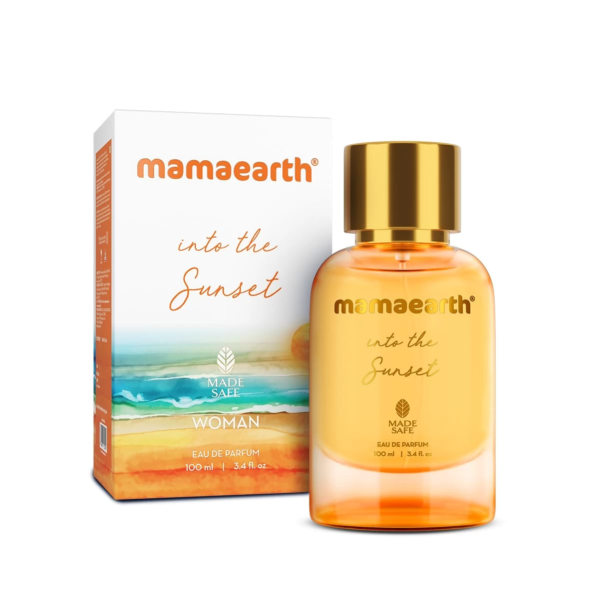 Mamaearth Into the Sunset Liquid Eau De Parfum For Women, 100ml Safe Approved, Premium Long-Lasting, Blend Of Exotic Ingredients Wwith Grapefruit,Tangerine & Peony Notes, Fresh Fruity