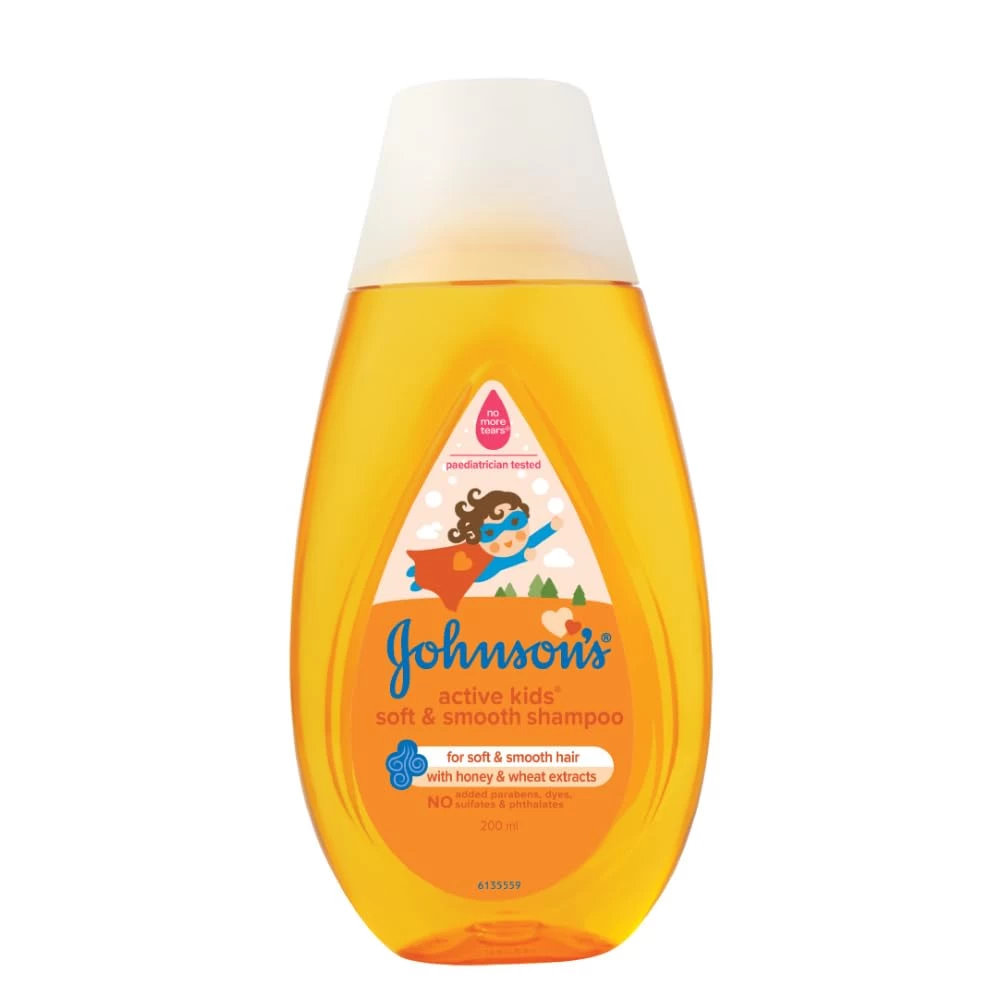 Johnson's Baby Active Kids Soft and Smooth Shampoo, 100ml