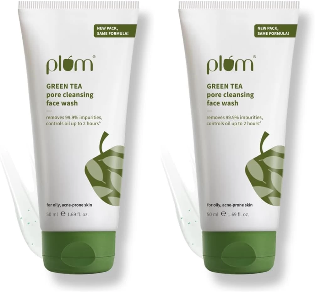 Plum Green Tea Pore Cleansing Face Wash for Oily, Acne Prone, Dry & Combination Skin 50ml