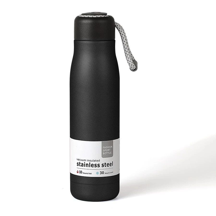 Hot & Cold 500ML Stainless Steel Water Bottle For Office, Home & Outdoor QW271 500 ml Stainless Steel Bottle (Pack of 1, Multicolor)