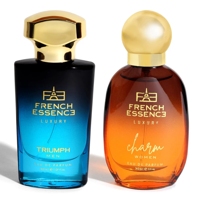 French Essence Perfume Gift Set for Men & Women | Charm 30ml & Triumph 30ml Combo | Long-Lasting Fragrance |