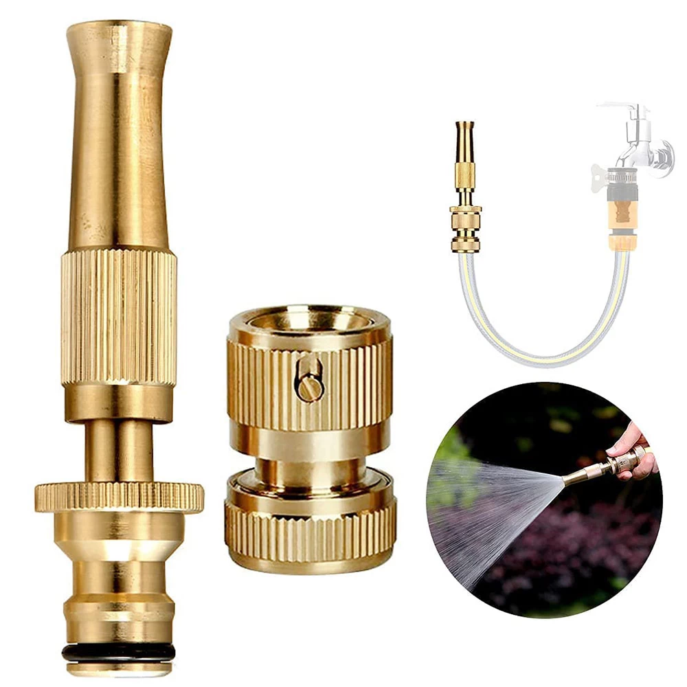 Bonsly Brass Nozzle Water Gun Spray Hose Nozzles Spray Gun