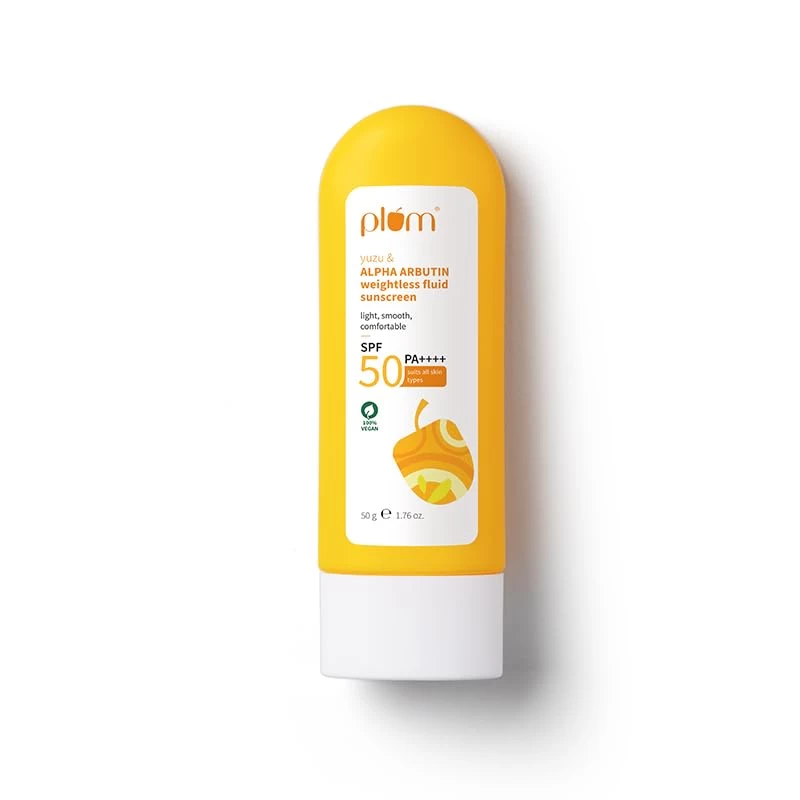Plum Yuzu & Alpha Arbutin Fluid Sunscreen SPF 50 PA++++
