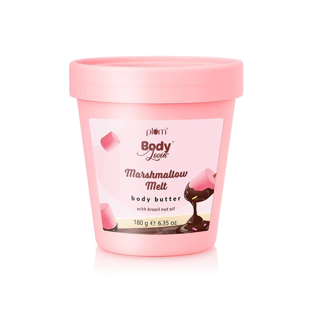 Plum BodyLovin' Marshmallow Melt Body Butter | Shea Butter & Brazil Nut Oil for Deep Moisturization