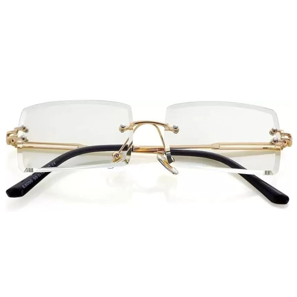 Stylish Golden Metal Frame UV Protection Sunglasses for Men & Women