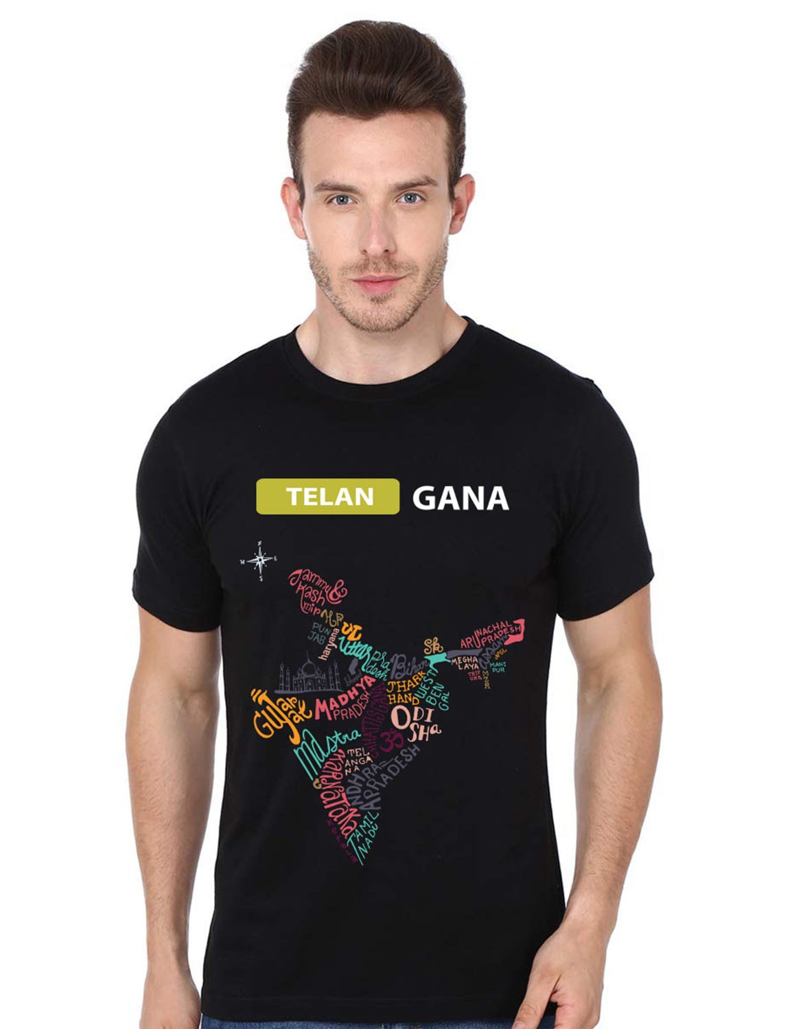 Telangana Designer printed t-shirt for men