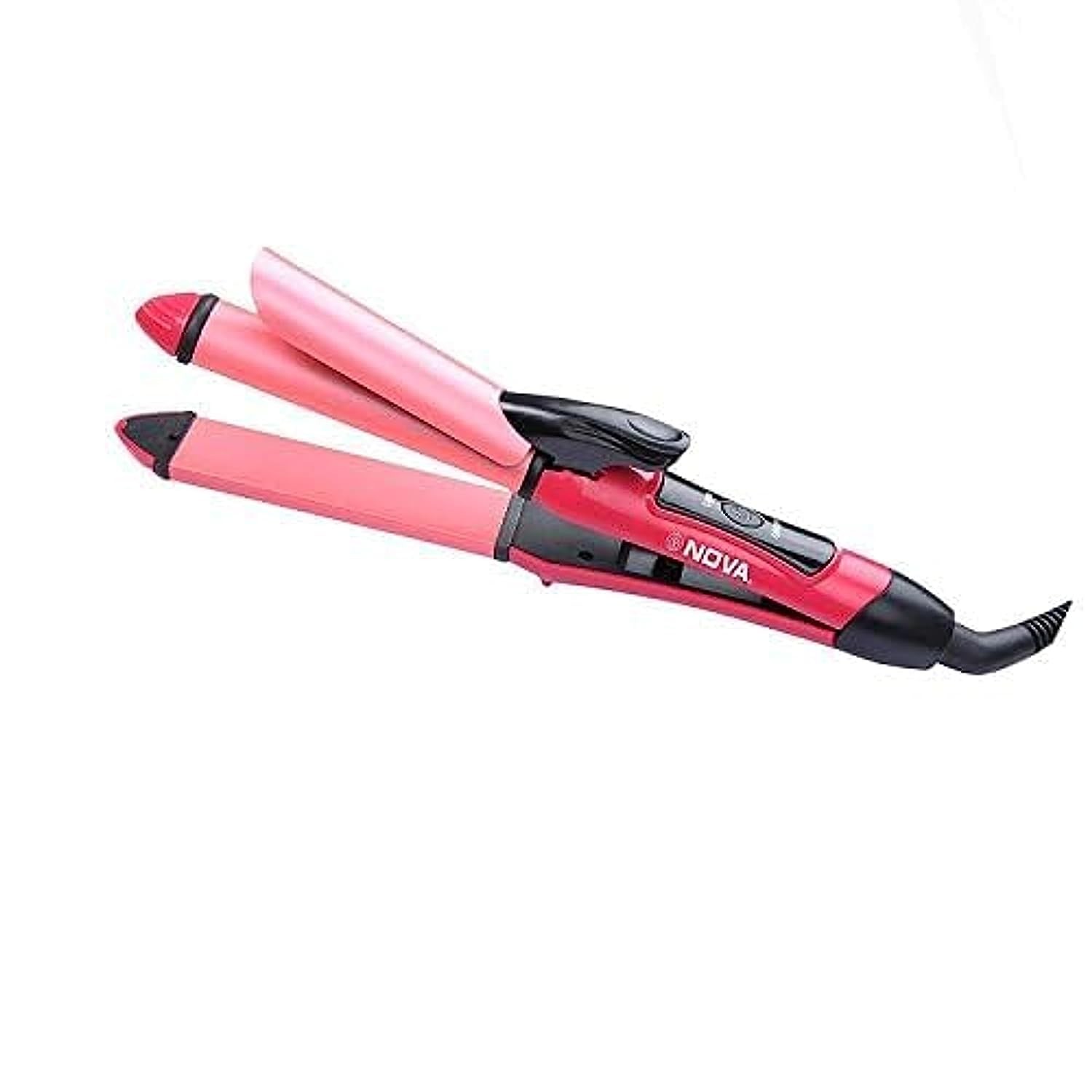 Hair Straightener & Curler | Professional Straightener with Ceramic Plate