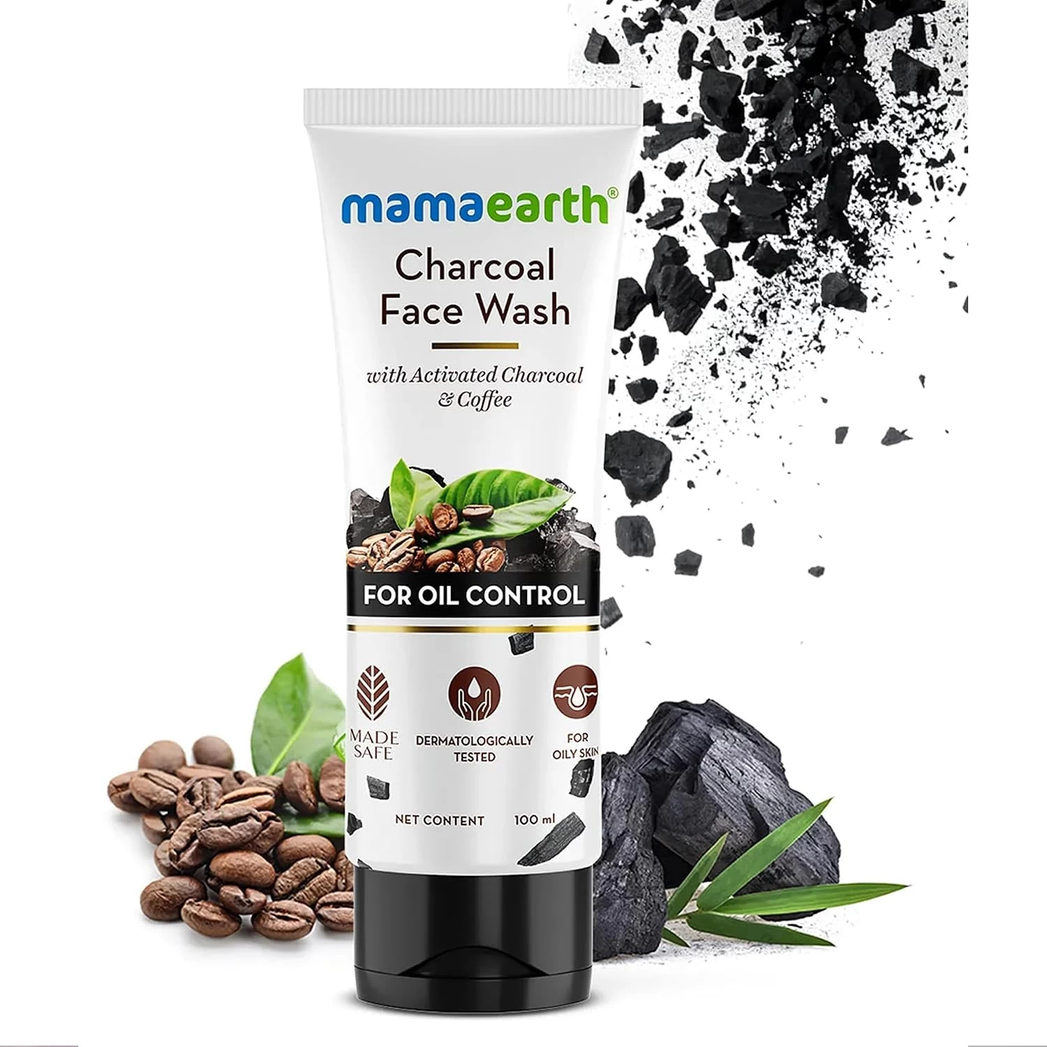 Activated Charcoal Face Wash With Coffee For Oil Control 100 ml